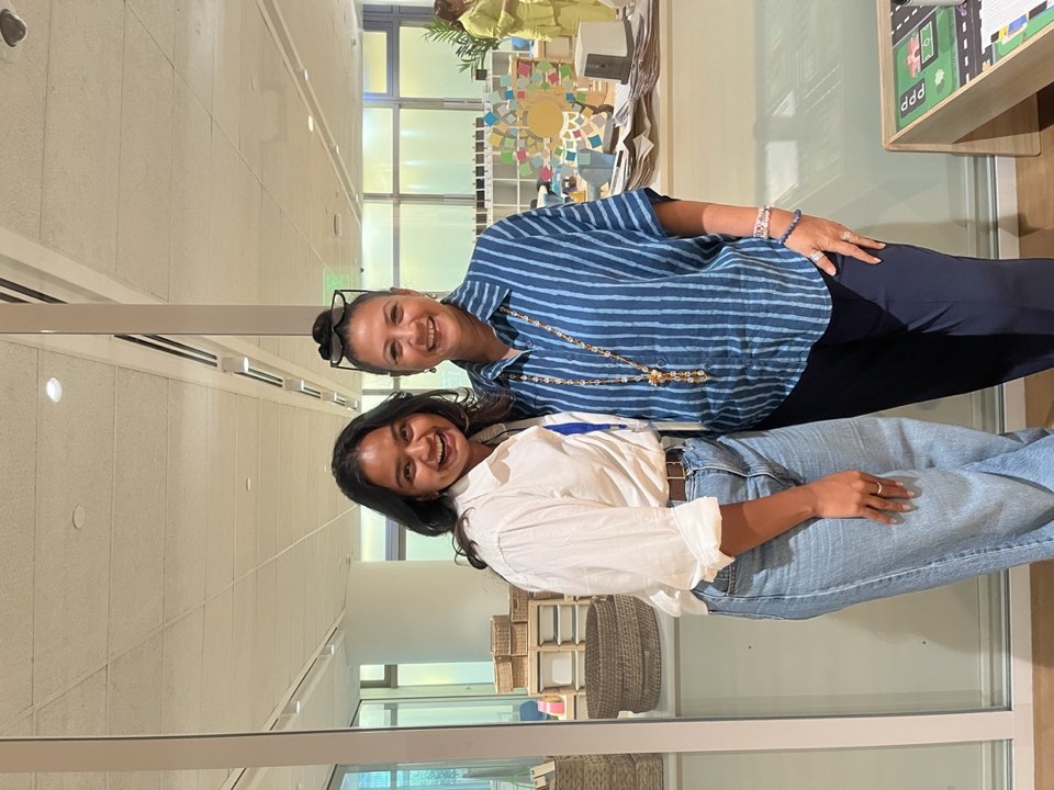 Tilli team with a partner school leader